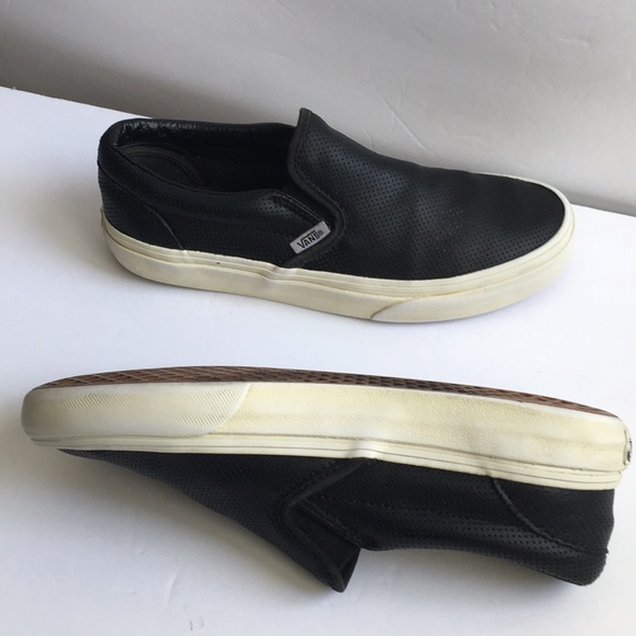 Vans off the wall leather suede loafers slip ons - Picture 6 of 9
